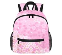 Lightweight Kids Backpack Kindergarten School Bag Child Rucksack Daypack for 3-8 Years Old Spring Cherry Blossom Florals Pink Romantic Girl