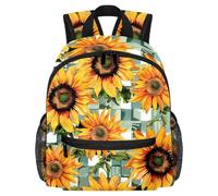 Lightweight Kids Backpack Kindergarten School Bag Child Rucksack Daypack for 3-8 Years Old Sunflower Geometry Pattern