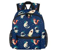 Lightweight Kids Backpack Kindergarten School Bag Child Rucksack Daypack for 3-8 Years Old Universe Fox Cat Spacemen