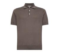 Lightweight Knit Polo - male - Brunello Cucinelli - Polo Shirts - Brown - 4XL - Tops 4XL