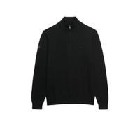 Lightweight knitted half-zip jumper Superdry Essential Noir M