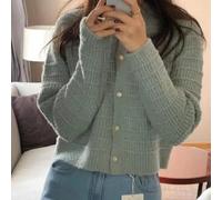 Lightweight Lace Cardigan Women Summer Open Front(Blue One Size)