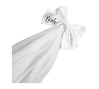 Lightweight Lace Mesh Headdress for Wedding with Trim Breathable Bridal Headband Weddings Exquisite Hair Accessory Bow Dreamy Bride-to-be Hairpiece White