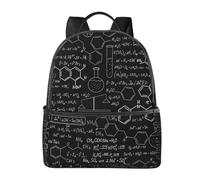 Lightweight Laptop Backpack For Work Travel, Abstract Science Chemistry, Durable Casual Bookbag With Ergonomic Air Mesh Back, Spacious School Backpack For College, Business, Hiking & Weekend Trips