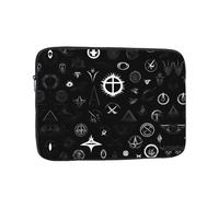 Lightweight Laptop Bag Black and White Universe Printed Shockproof Protective Case Suitable For Office And Travel 15 inch