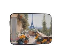 Lightweight Laptop Bag Eiffel Tower in the distance Printed Shockproof Protective Case Suitable For Office And Travel 10 inch