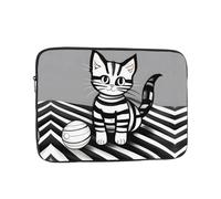 Lightweight Laptop Bag Play ball kitty Printed Shockproof Protective Case Suitable For Office And Travel 17 inch