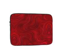 Lightweight Laptop Bag The flow of red lines Printed Shockproof Protective Case Suitable For Office And Travel 15 inch