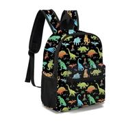 Lightweight Large Capacity School Backpack for Teen Girls Boys, Cute Dinosaurs Water Resistant Primary School Bag Rucksack with Anti-Theft Pocket, Casual Daypack for Students Work Travel (Style 2)