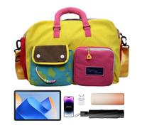 Lightweight Large Multi-Pocket Waterproof Cabin Bag, Yellow, Se référer au descriptif, Refer to description