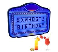 Lightweight LED Letter Board with Changeable Letters, Multiple Color Change, Rechargeable Battery, Nightclub VIP Sign, Bottle Presenter