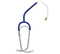 Lightweight Listening Stethoscope,Professional High Conductivity Low Loss Rate Binaural Stethoscope for Testing Headphone(Blue)