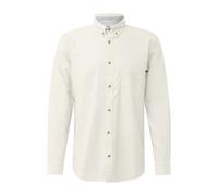 Lightweight Long Sleeve Shirt with Buttoned Collar s.Oliver Beige XL