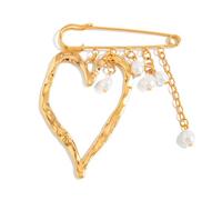 Lightweight Love Symbol Brooch Pin Alloy Accessory for Scarf Shawl Dress Decoration Heart Shaped Brooch Pendant