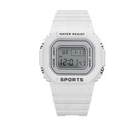 Lightweight Luminous Electronic Sports Watch LED Smartwatch for Boys Girls Suitable for Daily Use or Various Sports Scenes in Purple or Green Color (White)