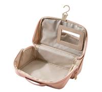 Lightweight Makeup Container with Sparkling Panel and Permanent Handle for Easy Hanging in Bathroom Hotel Area or Closet Organization Gym Rudiments Toiletry Bag