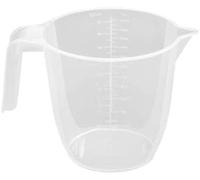 Lightweight Measuring Jug Sturdy and Hardwearing, Made with 100% Non-Toxic Clear Plastic Water Jugs Stackable Dishwasher Microwave Safe (2 Liter)
