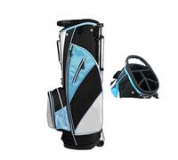 Lightweight Mens Golf Bag| Club Bags,6 soft partition layers,organizer divider Top Stand,for A Few Clubs Driving Range（Green）(Blue)
