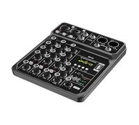 Lightweight Metal Construction 4Channel Sound Mixer Design for Easy Transport and Reliability for Traveling Channel Combiner