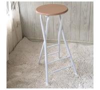Lightweight Metal Folding Chair with Iron Base, ty Buckle, 60cm Height, X-Shaped Design, Reinforced Double Crossbar, Silent Foot Pads, Wide Round Seat - Portable Stools for Indoor/Outdoor Use