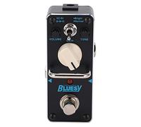 Lightweight Metal Overdrive Pedal for Electric Guitar, Retro Blue Distortion Effect with Bright/Normal Modes, Portable Control Musicians