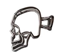Lightweight Metal Punk Skull Hair Clip Practical Design Hairpin Costume Hair Ornament For Adults Skull Shaped Accessory