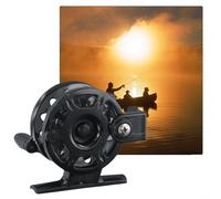 Lightweight Mini Fly Fishing Reel Portable for Ice and Carp Fishing with Stable and Smooth Gear, Suitable for Boat, Rock, Beach, River, Pond, and Reservoir Fishing (55#)