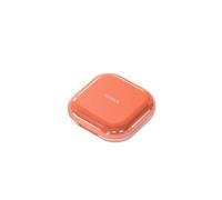 Lightweight Mini Pill Box - 4 Compartment Travel Medicines Container for Daily Use(Orange)