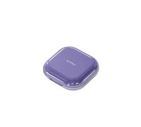 Lightweight Mini Pill Box - 4 Compartment Travel Medicines Container for Daily Use(Purple)
