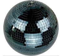 Black Mirror Disco Ball 300mm Netagon Black One Size