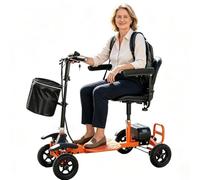 Lightweight Mobility Scooter,with 20 Km Range for Older Adults and Adults | Powered by Large 48V 5.2Ah Battery (No Frequent Battery swaps) Foldable design,fits easily into the trunk
