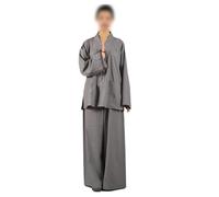 Lightweight Monk Robe - Breathable Shaolin Kung Fu Buddhist Meditation Clothing,Unisex Long Cotton Robe For Zen Practice,Lay Masters & Home Wear,All-Season Comfortable Monk Costume"