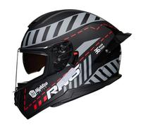 Lightweight Motorbike Full Face Helmet with Dual Visor ABS Shell Helmets with Anti fog Ventilation System for Men and Women Street Bike City Commuting