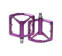 Lightweight MTB Pedals Aluminium 3 Sealed Bearings for durable | Robust aluminium alloy, anti-slip texture, wet mud grip, 9/16 inch spindle, wide platform stability