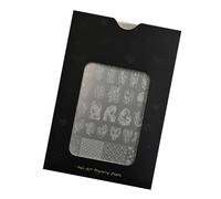 Lightweight Nail Design Stamping Plate Stainless Steel Template Creative Manicure Art Compact Size 72g Trendy Butterfly Graphic Portable Nail Art Stamp Tool