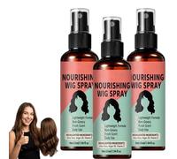 Lightweight No-Rinse Nourishing Wig Spray, Frizz Turns Silky Instantly, Nourishing Wig Care Spray, Gentle with No Damage Leave-In Conditioner for Synthetic & Human Hair Wigs，3