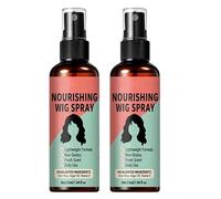 Lightweight No-Rinse Nourishing Wig Spray, One Spray, Frizz Turns Silky Instantly, Lightweight Nourishing Wig Spray Leave-In Conditioner for Synthetic & Human Hair Wigs (2PCS)