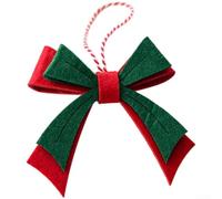 Lightweight Non Woven Fabric Bow Ornaments for Christmas Tree Hanging with Modern Minimalist Style (Bow Tie-F)