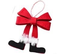 Lightweight Non Woven Fabric Bow Ornaments for Christmas Tree Hanging with Modern Minimalist Style (Bowknot-E)