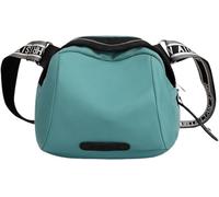 Lightweight Nylon Canvas Bag Multi-Pocket Top Handle Work Bags Crossbody Ladies Fashion Casual Shoulder Bags(Blue)