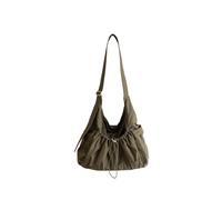 Lightweight Nylon Crossbody Bag With Adjustable Strap And Wrinkles Design Stylish Shoulder Bags For Travel Daily Use, Brown, As the pic show