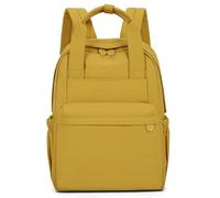 Lightweight Nylon Rucksack with Anti-theft Pocket for Daily Commute Roomy Multi-compartment Bag, Fits Notebook and Essentials, Wear-resistant Fabric for Men Women,yellow,28 * 12 * 37cm