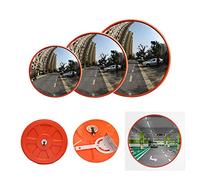 Lightweight Outdoor Convex Security Mirror, 45cm Roadside Mirror Weatherproof Unbreakable Round Safety Convex Mirror For Indoor Outdoor Blind Spot, 130 Degree Wide View Angle