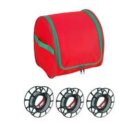 Lightweight Oxford Fabric Storage - Tear-resistant Holiday Bag, 3 Roll , Decorative Storage Container, Seasonal Accessories, Christmas Light Storage for Packaging, Moving, Roofing