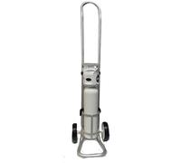 Lightweight Oxygen Cylinder Trolley for CD, DD & Freedom 400 Cylinders | Portable Oxygen Cylinder Carrier | Oxygen Therapy Equipment with Adjustable Handle & Rubber Tyres