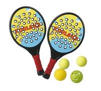 Lightweight Padel Rackets for Juniors, Pickleball Paddle, Beach Tennis, Kids Bat and Ball Set, Outdoor Garden Sport Game for Family, for Kids Age 6+ to Adults