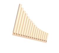 Lightweight Panpipes Beginner Panflute An Easy To Learn Wind Instrument(Off-White,16-Pipe)