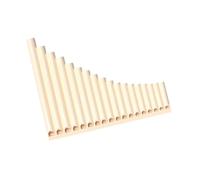 Lightweight Panpipes Beginner Panflute An Easy To Learn Wind Instrument(Off-White,18-Pipe)