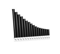 Lightweight Panpipes Beginner Panflute An Easy To Learn Wind Instrument(White-Brown,16-Pipe)