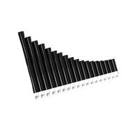 Lightweight Panpipes Beginner Panflute An Easy To Learn Wind Instrument(White-Brown,18-Pipe)